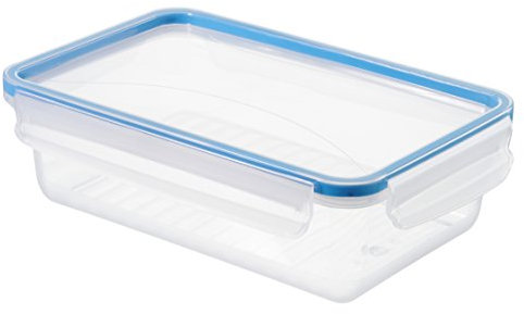 Rotho Frischhaltedose Clic & Lock, Aromafeste Aufbewahrungsbox mit Deckel, Inhalt 1.5 l, transparente Kunststoffbox (23.9x16x7.1 cm) mit Clip-Verschluss, BPA-freie Vorratsdose spülmaschinengeeignet