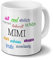 Tasse mit Namen Mimi - Motiv Positive Eigenschaften - Namenstasse, Kaffeebecher, Mug, Becher, Kaffeetasse - Farbe Weiß