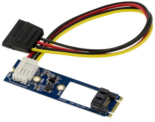 KALEA-INFORMATIQUE M.2 (M2 NGFF SATA) Controller-Karte mit 1 SATA 3.0-Port, um EIN SATA-Laufwerk an einem M2-Port zu montieren.