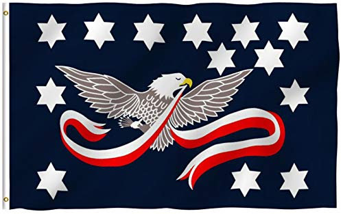 Anley Fly Breeze 3x5 Fuß Whiskey Rebellion Flagge - Lebendige Farbe und UV-beständig - Canvas Header und doppelt genäht - Whiskey Insurrection Flags Polyester mit Messingtüllen 3 X 5 Ft