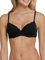Schiesser Damen Bügel Mit Schale Und Spitze - Pure Cotton BH, Schwarz_157412, 70A EU
