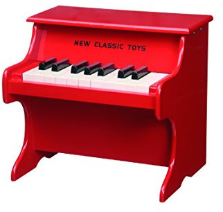 New Classic Toys - 10155 - Musikinstrument - Piano - Rot - 18 Tasten
