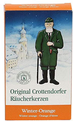 Crottendorfer Räucherkerzen 1018 Lot de 24 cônes d'encens Anti-Tabac Senteur Orange d'hiver Taille M