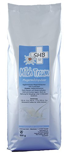 SHB Swiss Milch Traum 500 g Beutel - 100 % Magermilchpulver Granulat Einführungsangebott