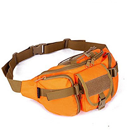 YAAGLE Armee Fans Outdoor Herren militärisch Brustbeutel wasserdicht Freizeit Hüfttasche Kuriertasche Reisetasche Fahrradrucksack Schultertasche -orange