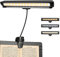 Rechargeable Music Stand Light, 19 LEDs Clip On Reading Light - 3 Level Brightness Settings, 3 Color Temperature Optional (Warm/Cool White/Natural Light Color), Perfect for Piano, Reading, Sewing