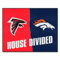 FANMATS 19569 NFL – Falcons – Broncos House geteilten Teppich, Team Farbe, 85,7 x 108 cm