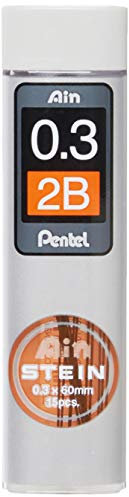 Pentel Ain Stein Mines de rechange 0,3 mm 2B