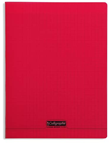 CALLIGRAPHE Cahier piqué POLYPRO 21x29,7 cm 140 p séyès 90g Rouge