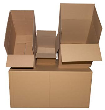 Faltkarton Versandkarton 200 x 150 x 90 mm Karton Verpackung einwellig 25 Stück