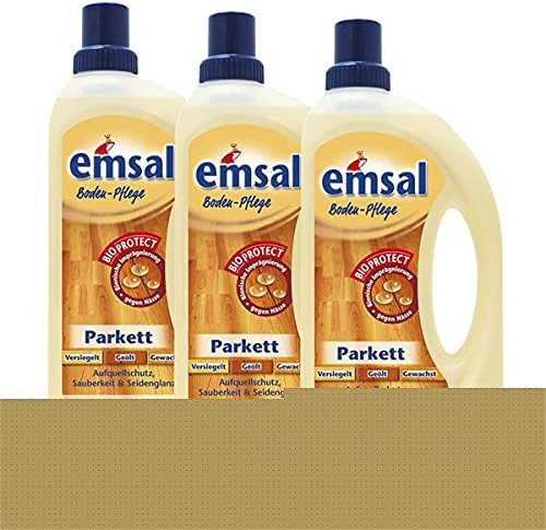 emsal 3 x Thomas Boden Bodenpflege 1 Liter mit Bi-Schutz - Aufquellen Schutz, sauber & seidig