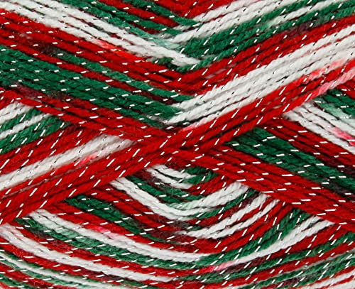 King Cole Glitz DK 1698 Weihnachtliches, festliches Strickgarn aus Arcylfasern