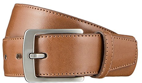 LLOYD Men's Belts Gürtel Herrengürtel Ledergürtel Cognac 3312, Länge:145, Farbe:Braun