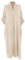 TEXTURE Ladies Women Italian Lagenlook Short Sleeve Band Collar V Neck 2 Pocket Cotton Midi Dress One Size (UK, Alpha, One Size, Regular, Regular, Beige)