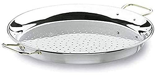LACOR 60138 - Paellera Valenciana, Acero Inoxidable 18/10, 38 cm