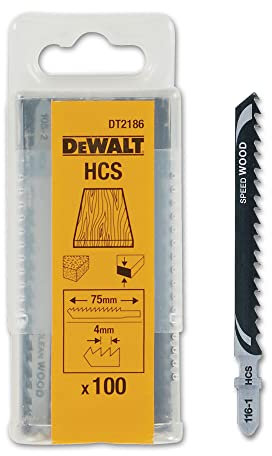 DEWALT DT2186-QZ Lame de scie HCS Bois, Argent, 60 mm, Set de 100 Pièces