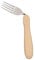 Homecraft Angled Caring Cutlery, Arthritis Aids, For Weak Grip, Easy Grip Eating Utensils for Elderly or Disabled, Right Handed Fork, Ivory, 1 count