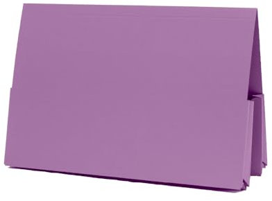 Exacompta - Ref 214-MVEZ - Guildhall - Double Pocket Legal Wallet, 250 x 355mm, 315gsm Premium Heavyweight Manilla, Holds A4 & Foolscap Documents - Mauve, Pack of 25