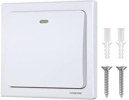 acegoo Wireless Wall Switch(Receiver not included), Need Works with Acegoo Receiver Self-powered, Kinetic-Switch No Wiring No Battery Required Remote Control Lighting & Appliances SYNC