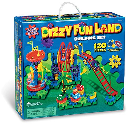 Learning Resources Gears! Gears! Gears! Dizzy Fun Land Motorisiertes Bauset
