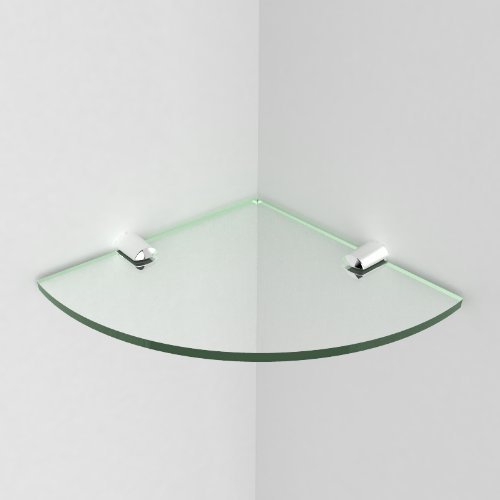 Expression Products Small Acrylic Corner Bathroom Shelf - 150mm - approx 6 - Glass Effect