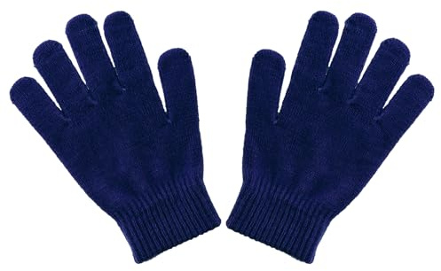 Motique Accessories Ladies Gloves Magic Knit Gloves for Women Solid Colors - Navy