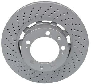 ATE 2x Bremsscheibe 24.0132-0163.2 Gelocht/innenbel., Kompatibel mit: PORSCHE 911