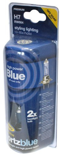 Sportzblue Halogen Birnen H7 80 Watt 12V in Xenon Optik