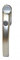 Fenstergriff aus Aluminium Sonja, mit Druckknopf, eloxiert, silber F1 38x10 mm (1 ST)