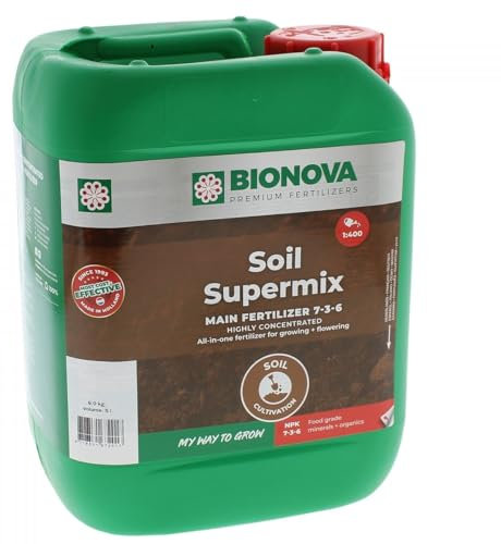 Soil supermix - Fertilizzante fioritura, crescita 5 l - bio nova