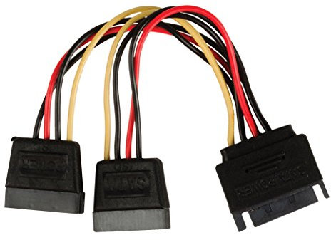 Valueline VLCP73190V015 Câble répartiteur d'alimentation SATA 0,15 m Multicolore