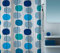 Spirella Anti-Schimmel Duschvorhang - Anti-Bakteriell, waschbar, wasserdicht, Polyester, „Mobile“ 180x200cm Blau