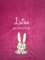 KIDDI-MEDIA Babydecke mit Name und Geburtsdatum Bestickt/kuschelig weich / 1A Qualität (Pink - Hase)
