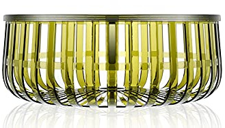 Kartell Panier Behälter, Bambus, dunkel grün, 61 x 21 x 61 cm
