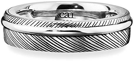 cai Herren Ring 925/- Sterling Silber Glänzend ohne Stein Silbergrau 132270748