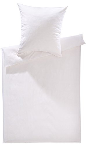 Lorena Uni Feinflanell Bettwäsche Daphne beige Kissenbezug einzeln 40x40 cm