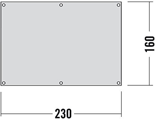 Tatonka 3705 Zeltunterlage Zeltunterl, transparent, 230 x 160 cm, Durchsichtig