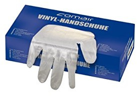 Comair 3012337 VH mittel puderfrei 100er Box Vinyl Handschuhe