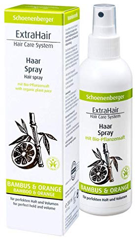 ExtraHair® Haar Spray mit Bio-Pflanzensaft u. Bambusextrakt BDIH (0.2 L)