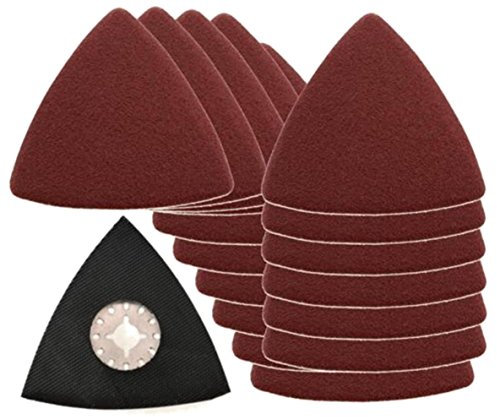 SHSK61 Saxton Klingen Schleifpapier/Schleifblatt-Set für Deltaschleifer Fein Multimaster Bosch Multifunktionswerkzeug