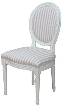 Dynamic24 2 x Esszimmerstuhl BAROCK weiß