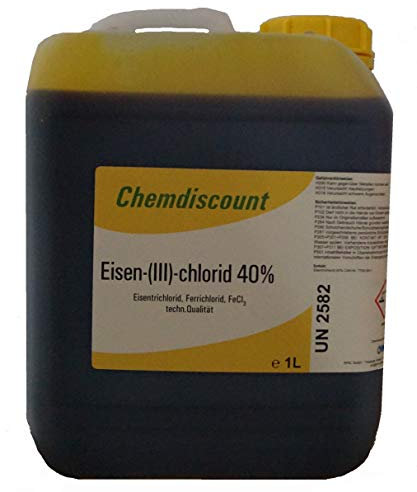 5Liter (7kg) Eisen-III-chlorid 40% ige Lösung Eisenchlorid Eisentrichlorid Ätzmittel