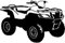 Samunshi® ATV Autoaufkleber Quad Gelände 70 x 46cm schwarz
