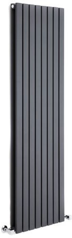 Milano Capri Anthracite Vertical Double Flat Panel Radiator - 1600mm x 472mm