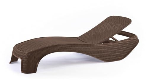 Keter Sonnenliege m287283 Kunstharz Atlantic Marron