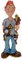 Vogler VG19 Elektriker Figur Hobby Arbeit Standfigur Karikatur 18,0 x 7,0 cm Dekofigur