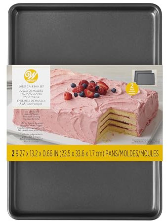 Wilton – Fácil Pastel en capas sartenes Hoja, 22,8 x 1 cm),, acrílico, multicolor, 2 piezas
