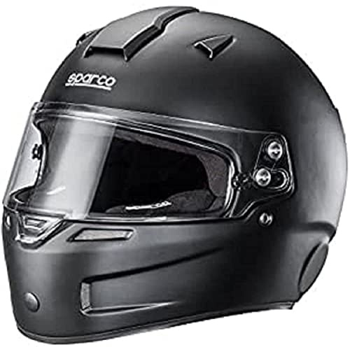 Sparco 0033554LNR Helm Sky Kf-5W Kevlar/Fiberglas Fia, Größe L, Schwarz
