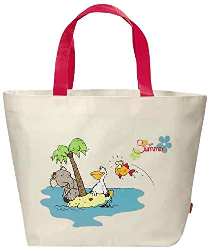 NICI 36621 - Strandtasche Sommer 2014, Nylon, Bedruckt, Circa 52 x 19 x 33 cm