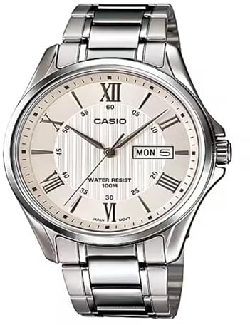 CASIO MTP-1384D-7AVDF - Analogue Watch, Men, Silver Colour